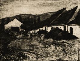 20th Century Etching - Industrial Yard
