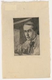 John Dahmcke (1887-1969) - German School 1919 Etching, Self Portrait