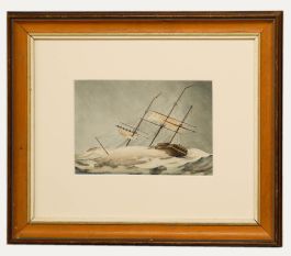 Attrib. R. Warren Vernon  - Late 19th Century Watercolour, Listing in Rough Sea