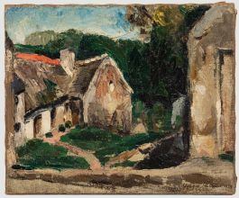 Georges Pacouil (1903-1996) - 1920 Oil, The Stables