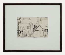 Georges Pacouil (1903-1996) - Mid 20th Century India Ink, Ménilmontant, Paris