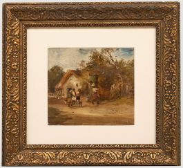 William Manners (1860-1930) - Framed Oil, The Village Water Pump