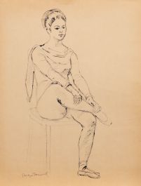 Georges Pacouil (1903-1996) - Mid 20th Century India Ink, Ballet Shoes