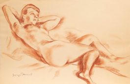 Georges Pacouil (1903-1996) - Mid 20th Century Sanguine, Relaxed Poise