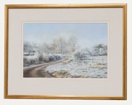 Christopher Stolworthy - Framed Contemporary Pastel, Morning Frost