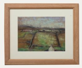 W.F - Framed 20th Century Pastel, The Big Field