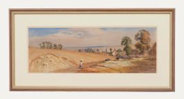 Late 19th Century Watercolour - Wheat Harvest