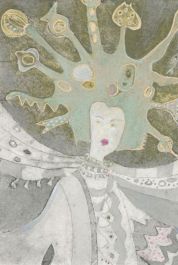 Patricia Johnstone (1944-2023) - Contemporary Etching, A Modern Day Queen