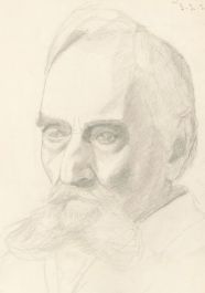 Lorna Bing (1897-1993) - 1920 Graphite Drawing, Heady Study, Man with a Beard