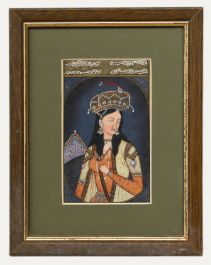 Indian Miniature Early 20th Century Gouache - Princess