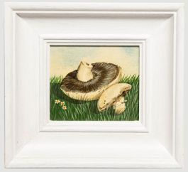 Jane Robinson - Framed Contemporary Oil, Flat Mushroom