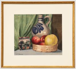 W. A. Martin - Framed Mid 20th Century Watercolour, Still Life with Ceramic Jug