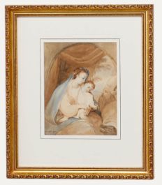 1840 Watercolour - Madonna and Child
