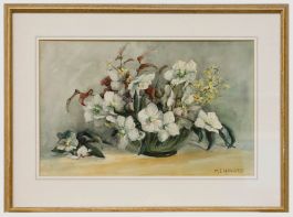 Mary Ellen Haward - Early 20th Century Watercolour, Still Life with Hellebores