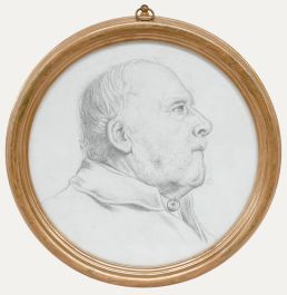 William Henry Ladd - 20th Century Graphite Drawing, Bearded Man in Profile