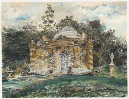 Norah K. Rogerson - 20th Century Watercolour, The Cascade House, Chatsworth