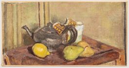 Bertrand Py (1895-1973) - Mid 20th Century Oil, Teapot and Fruit
