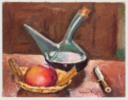 Georges Pacouil (1903-1996) - 1947 Oil, Porron avec Pomme