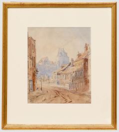 H. Ward - Framed Late 19th Century Watercolour, A Street in Windsor