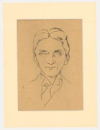 Belgian School Early 20th Century Pen and Ink Drawing - Portrait of a Gentleman