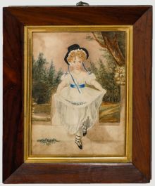 After Sir Thomas Lawrence - Framed 19th Century Watercolour, Miss Murray