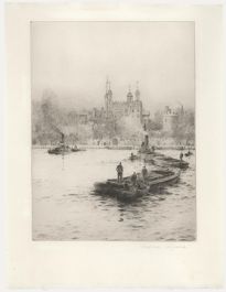 Rowland Langmaid RA (1897-1956) - Early 20th Century Etching, Tower of London