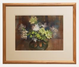 June Bevan (b.1927) - 20th Century Pastel, Ralph's Flowers