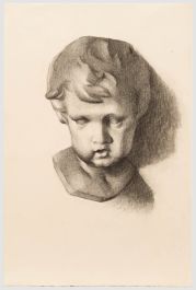 G. Querville - Early 20th Century Graphite Drawing, Study of a Statue