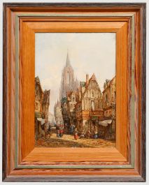 Henry Schafer (1833-1916)  - 1881 Oil, Chartres, France