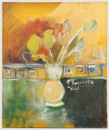 Magdalena Targonska - 2022 Acrylic, Birthday Flowers