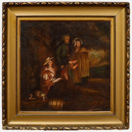 Continental School 19th Century Oil - Peasant Family