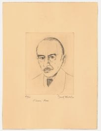 David Wurtzel (1935-2014) - 1976 Etching, Thomas Mann
