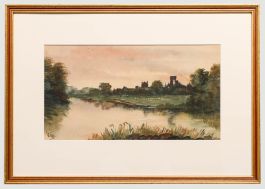 Vire  - 19th Century Watercolour, View of Kirkstall Abbey
