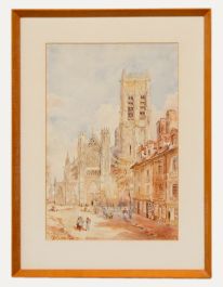 19th Century Watercolour - St. Jacques, Dieppe