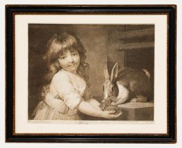Charles Knight after John Russell RA (1745-1806) - Engraving, The Rabbit 