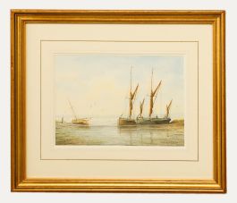 Alan Whitehead (b.1952) - Framed Contemporary Watercolour, Waiting for the Tide