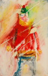 Sven Berlin (1911-1999) - Oil, The Green Bobble Hat 