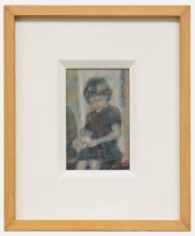 Colin Vincent - Framed 20th Century Tempera, Sue collects clowns.