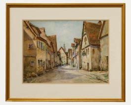 Tom Clough (1867-1943) - Early 20th Century Watercolour, The Village in June