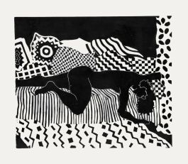 Sheila Oliner (1930-2020) - 1992 Linoprint, Reclining Woman II