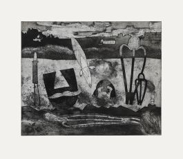 Jennifer Brown (1925-2008) - 1987 Etching, The Drowning