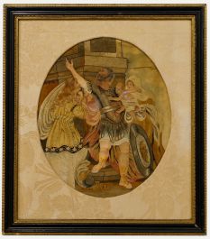 After Giovanni Battista Cipriani - Century Embroidery, The Departure of Hector 