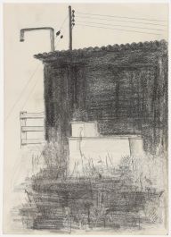 Julian Dyson (1936-2003) - 20th Century Graphite Drawing, Tin Shed