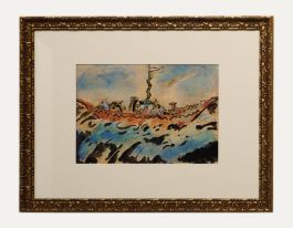 20th Century Watercolour - Noah's Arch