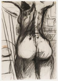 Naomi Frears (b.1963) - 1990 Charcoal Drawing, Life Study III