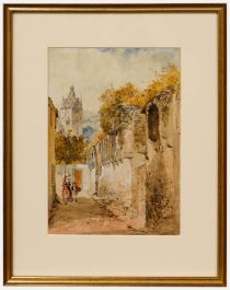 19th Century Watercolour - The Walk Home