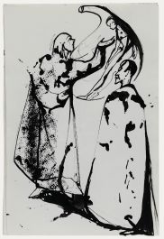 Charlotte Heister (1921-1998) - Mid 20th Century India Ink, The Circle