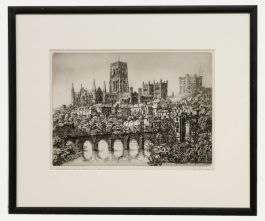 Walter Lishman (1900-1986) - Mid 20th Century Etching, Durham Cathedral