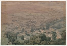 Jacinth Blaxland - 1945 Watercolour, Rolling Hills