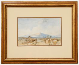 Cornelius Pearson (1805-1891) - Framed Watercolour, Returning to the Cottage